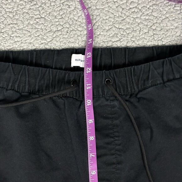 Old Navy Core Jogger Tr Mens Large Drawstring Pull On Pants Black Jack 34x28 - Picture 5 of 11